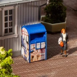 Faller 180992 Model Kit, Used Clothing Container, Blue - Faller - F...