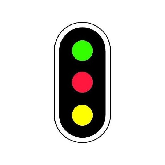 ET-RVJ-03-ET-RVJ-03 Signal cablé 3 feux, en métal