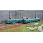 Marklin 47107 Set of 2 low-side bogie flat wagons Res, Trenitalia (FS) Marklin_47107-Marklin 47107 Set of 2 low-side bogie flat wagons Res, Trenitalia (FS)