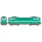 MB-084.S-Ree Modeles MB084.S Locomotive électrique BB 9214, Verte, Bordeaux, sonore, panthos motorisés