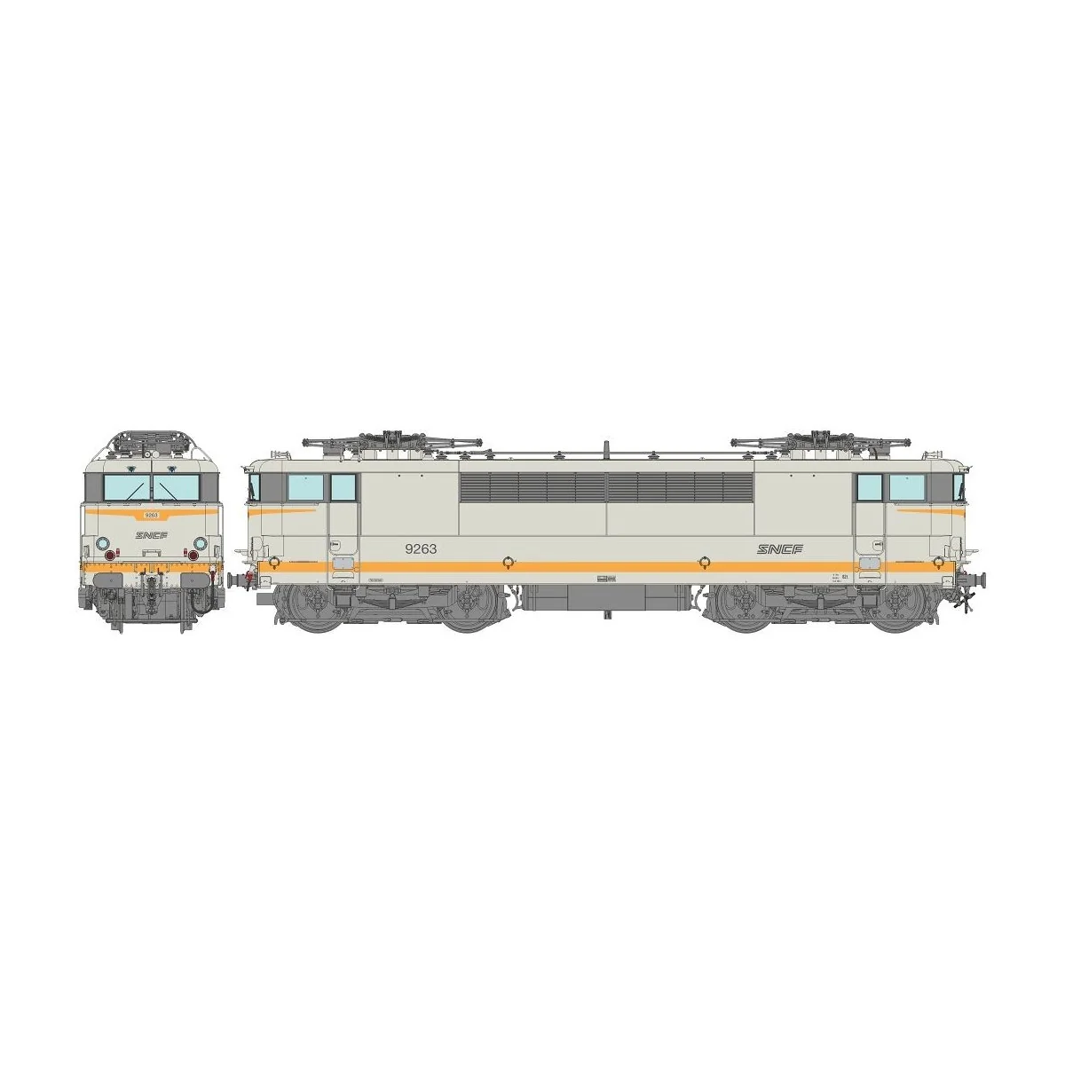 Ree Modeles MB085.S BB 9263 electric locomotive, Concrete, noodle l...