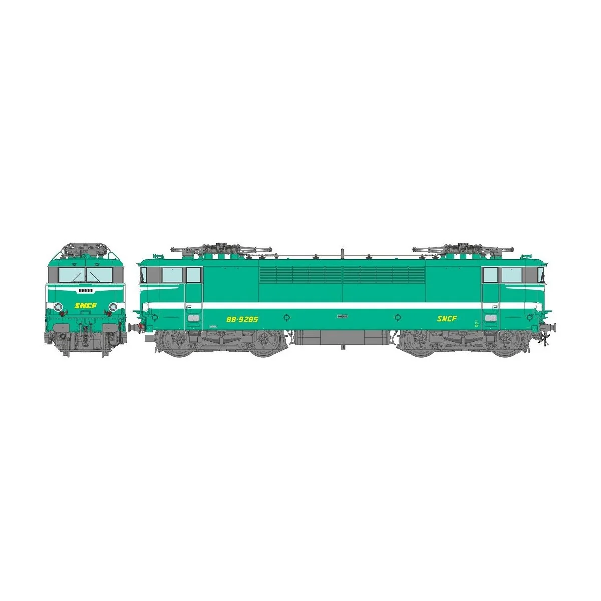 Ree Modeles MB086.S BB 9285 electric locomotive, Green, Paris-SO, s...