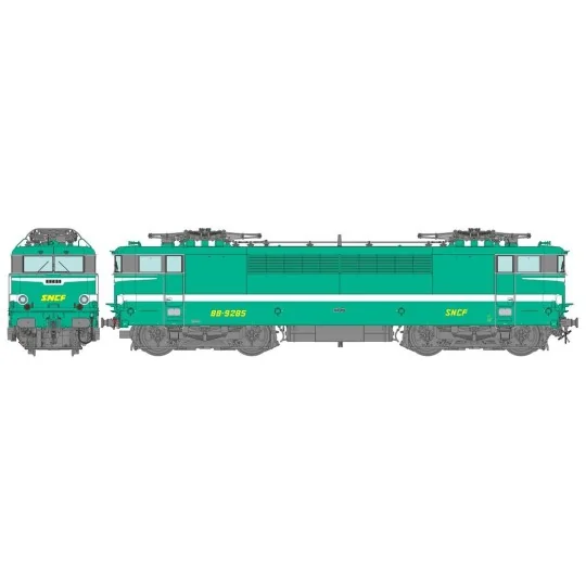 MB-086-Ree Modeles MB086 BB 9285 Electric Locomotive, Green, Paris-SO