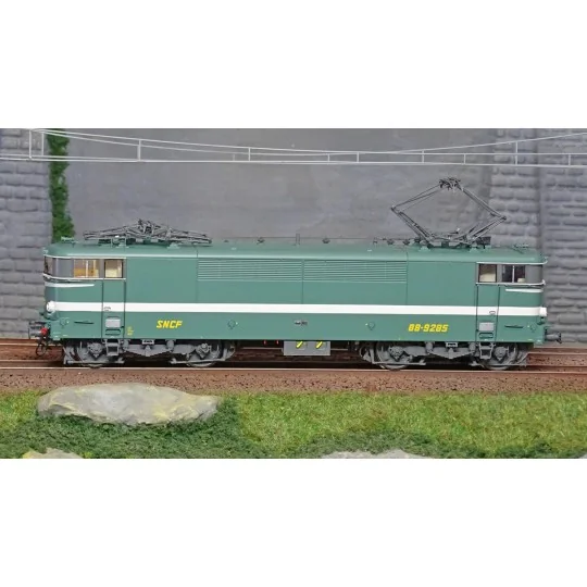 MB-086-Ree Modeles MB086 Locomotive électrique BB 9285, Verte, Paris-SO