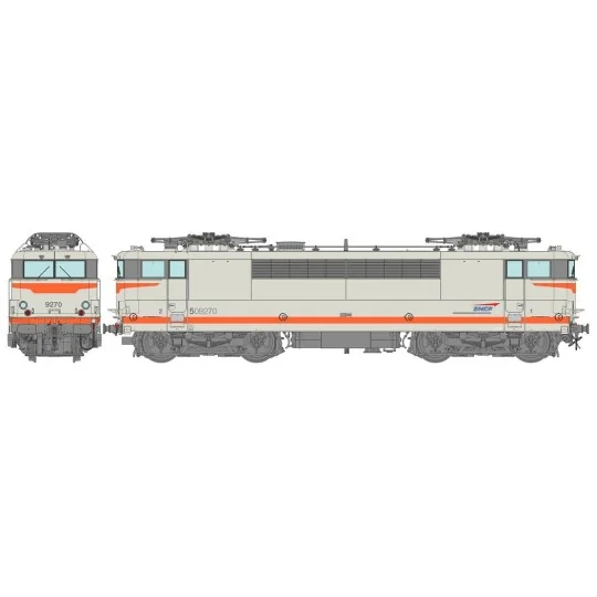 Ree Modeles MB087.S Locomotive électrique BB 9270, Béton, logo casquette, Dijon-Perrigny, sonore, panthos motorisés Ree Modeles MB-087.S-Ree Modeles MB087.S Locomotive électrique BB 9270, Béton, logo casquette, Dijon-Perrigny, sonore, panthos motorisés