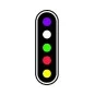 C-RVJBM-05-C-RVJBM-05 5-light wired target, made of metal and resin