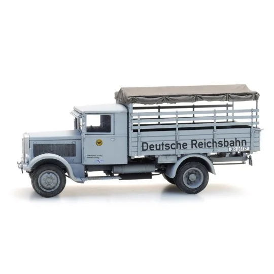 Arti_387.463-Artitec 387.463 Camion Chemin de fer allemand Hansa Lloyd Merkur