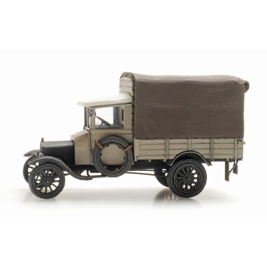 Arti_387.470-Artitec 387.470 Camion Ford TT gris bâché