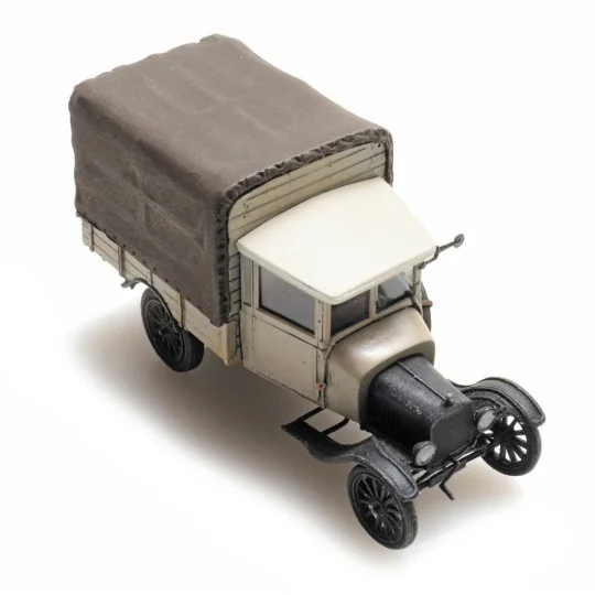 Arti_387.470-Artitec 387.470 Ford TT Grey Tarpaulin Truck
