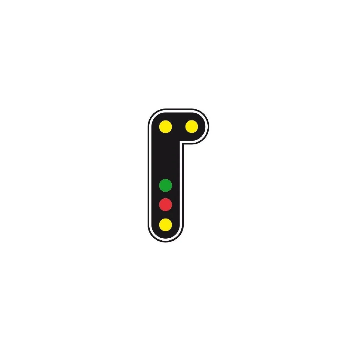 C-RVJ-05 5-light wired target, made of metal and resin