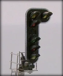 C-RVJ-06 6-light wired target, made of metal and resin