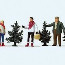 Preiser 10627 Figures, Christmas tree purchase
