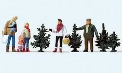 Preiser 10627 Personnages, achat du sapin de noel Preiser Preiser_10627 - 1