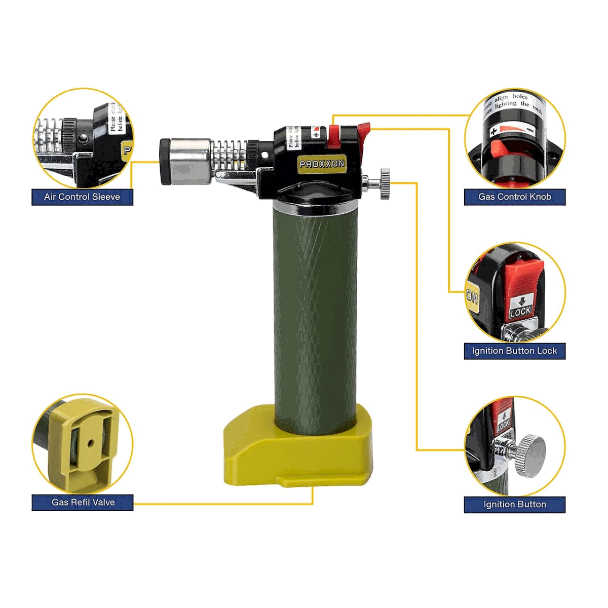 MFB/E - Chalumeau microflam max 1300° réservoir 50ml, allumage piézo Proxxon Proxxon PRX-28146 - 2