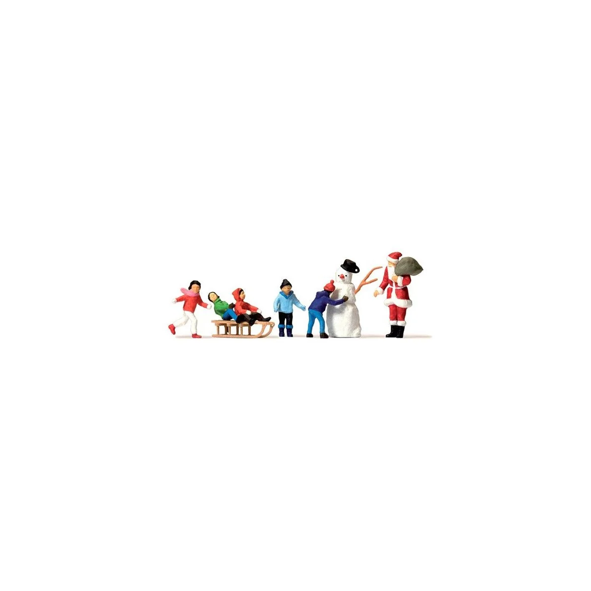 Preiser 10626 Figures, Santa Claus, Children and Snowman - Preiser_... Preiser 10626 Figures, Santa Claus, Children and Snowman - Preiser_...