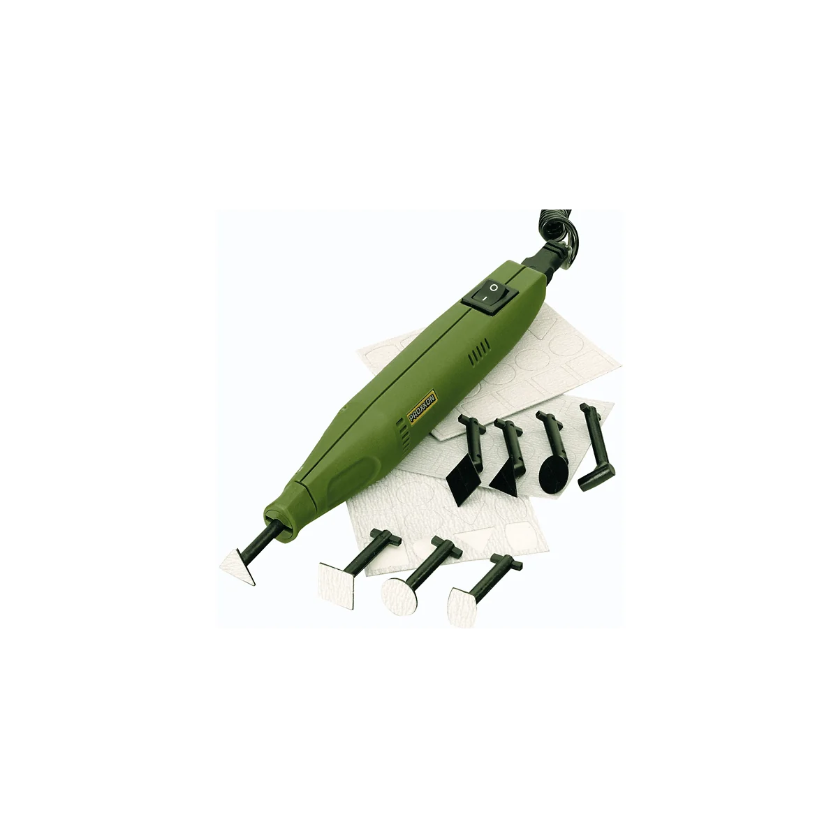 PS 13 - Ponceuse linéaire non rotatif 12V 1A avec 8 patins + 3 feuilles Proxxon Proxxon PRX-28594 - 1