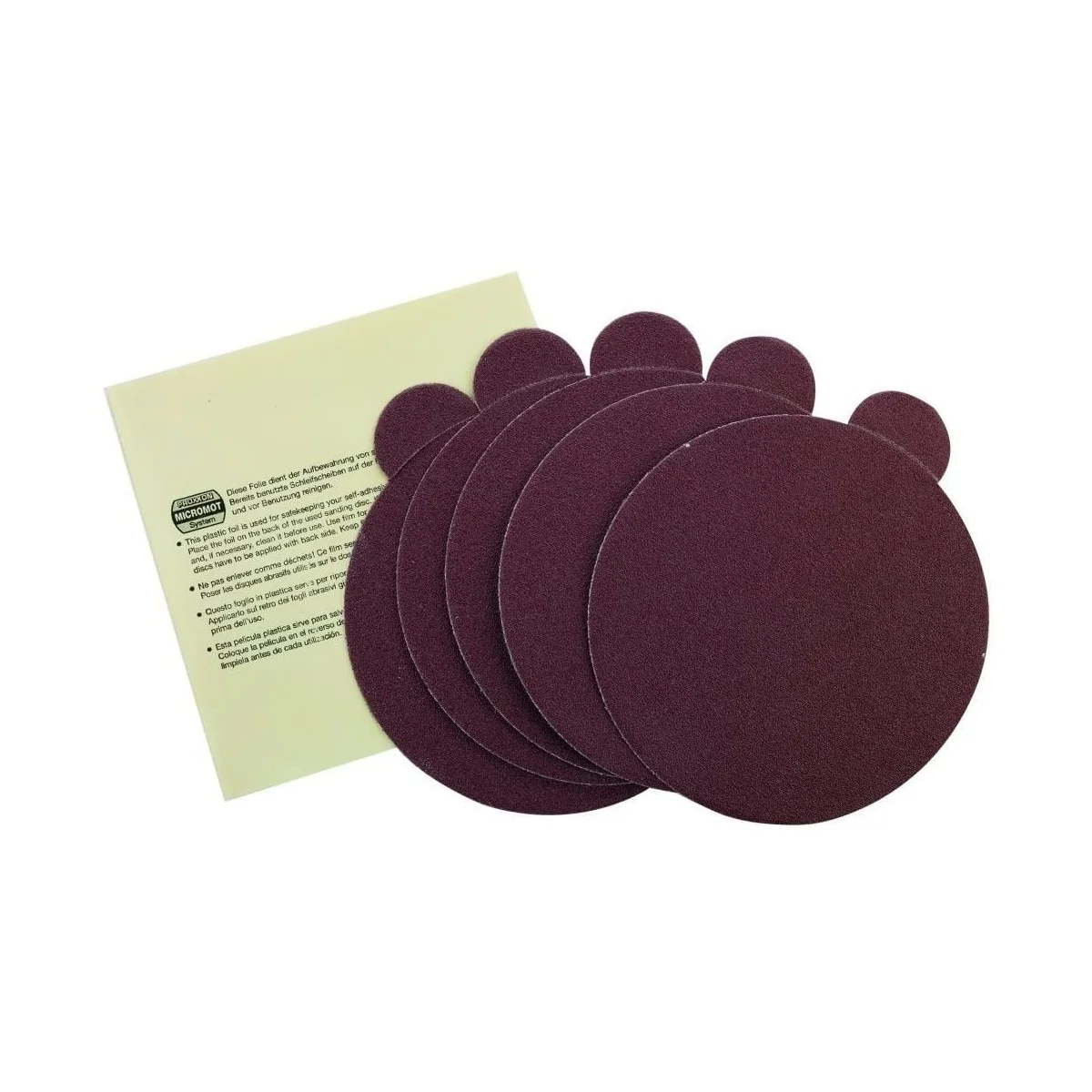 Proxxon TG 125/E Sanding Discs - 150 Grit (x5 +1)