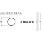 Roco 40069 Bandage d'adhérence pour locomotive 10.3 - 12.8mm x10 Roco Roco_40069 - 1 Roco_40069-Roco 40069 Bandage d'adhérence pour locomotive 10.3 - 12.8mm x10