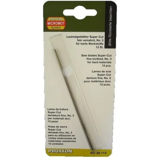 PRX-28113-Lame de Scie à découper pour acier, denture fine Proxxon - PRX-28113