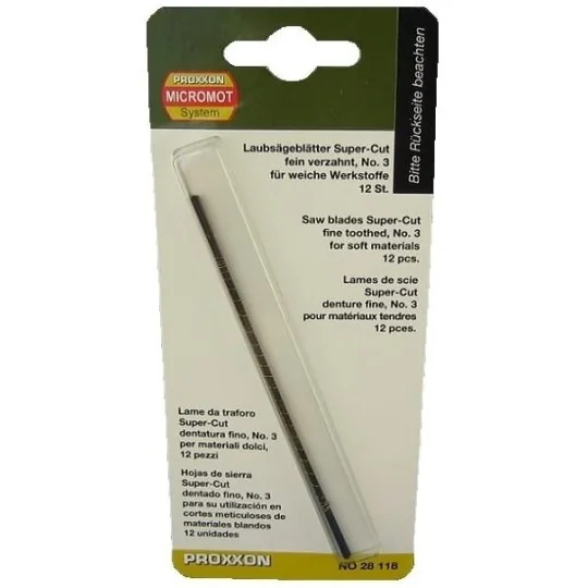 PRX-28118-Lame de Scie à découper pour bois, denture fine Proxxon