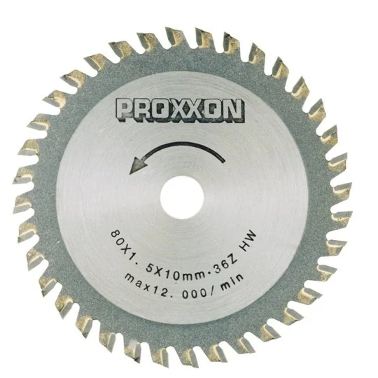 PRX-28732-Carbide wafer saw blade 80 mm, 36 teeth Proxxon