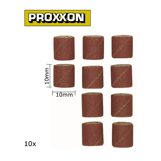 PRX-28981-Proxxon 10mm Corundum Abrasive Cylinders, 150 Grit (x10)