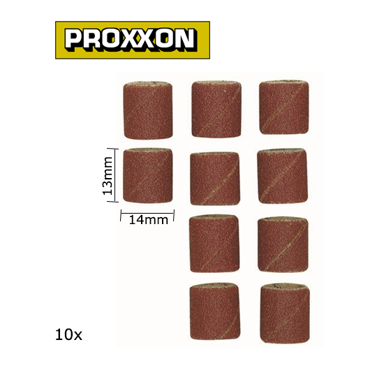 PRX-28979-Proxxon 14mm Corundum Abrasive Cylinders, 120 Grit (x10)