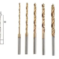 Forets en HSS avec pointe de centrage, 6 pièces, 1,5 à 4 mm Proxxon Proxxon PRX-28876 - 1