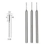 Forets HSS en acier, Ø 0.5 mm, 3 pièces Proxxon Proxxon PRX-28864 - 1 PRX-28864-Forets HSS en acier, Ø 0.5 mm, 3 pièces Proxxon - PRX-28864