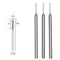 PRX-28864-HSS steel drill bits, Ø 0.5 mm, 3 pieces Proxxon