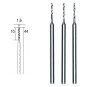 PRX-28854-Proxxon HSS steel drill bits, Ø 1.0 mm, 3 pieces