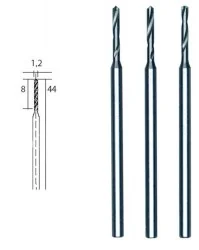 HSS steel drill bits, Ø 1.2 mm, 3 pieces Proxxon - PRX-28856