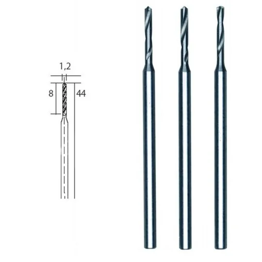 PRX-28856-HSS steel drill bits, Ø 1.2 mm, 3 pieces Proxxon