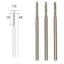 HSS steel drill bits, Ø 1.6 mm, 3 pieces Proxxon - PRX-28858