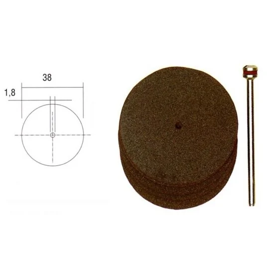 PRX-28820-38mm (x5) corundum cutting discs + Proxxon support