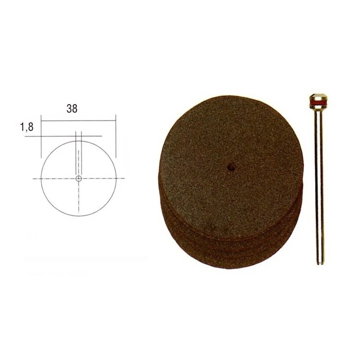 Proxxon 38mm Corundum Cutting Discs (x5) + Holder