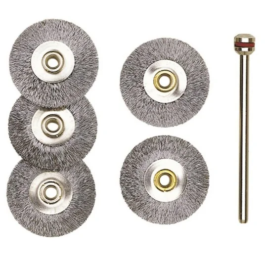 PRX-28952-Proxxon 22mm diameter steel disc brushes (x5)