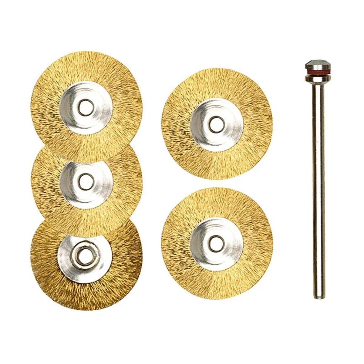 Proxxon brass disc brush Ø 22 mm (x5)