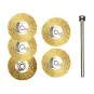 Brosse disque en laiton Ø 22 mm (x5) Proxxon Proxxon PRX-28962 - 1 PRX-28962-Brosse disque en laiton Ø 22 mm (x5) Proxxon - PRX-28962