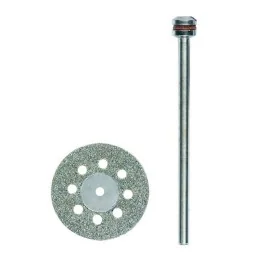 Diamond cutting disc with 20mm aeration + Proxxon support - PRX-28844