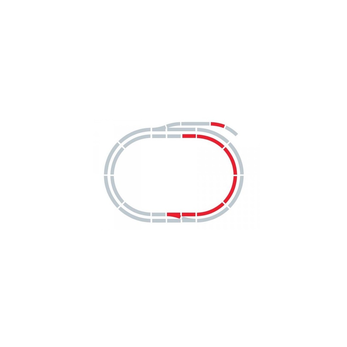 Jouef Hornby R8223 Set d'extension de voie C Jouef R8223 - 2