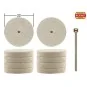 PRX-28798-Felt polishing disc, Ø 22 mm, 10 pieces + 1 rod Proxxon - PRX-28798