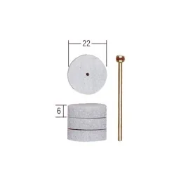 Elastic polishing disc, Ø 22 mm, 4 pieces +1 proxxon rod - PRX-28296