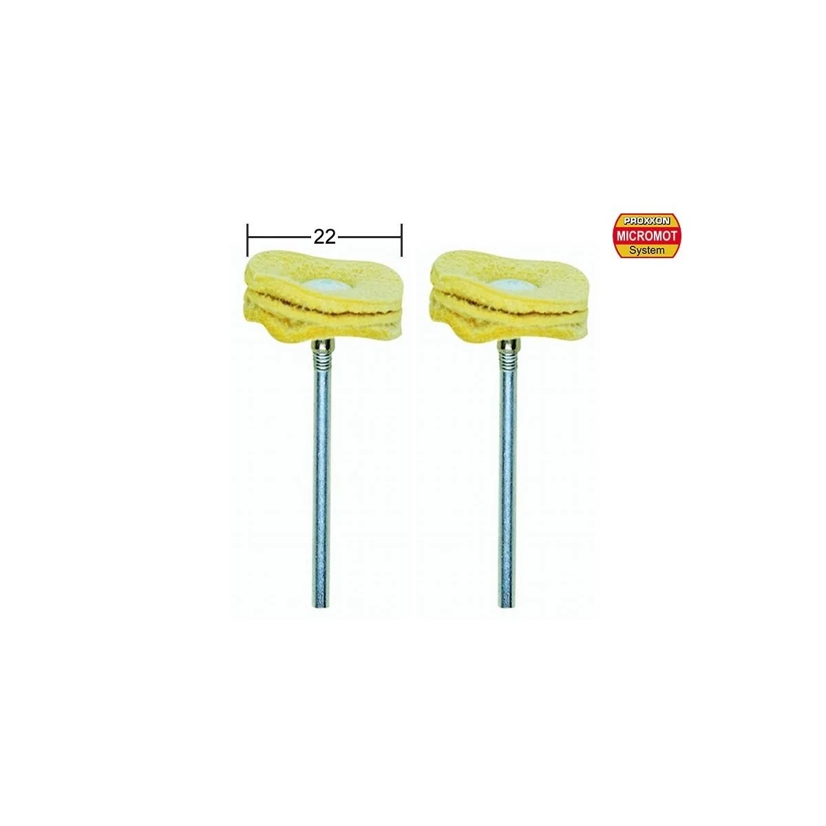 Proxxon suede polishing discs, Ø 22mm, 2 pieces Proxxon suede polishing discs, Ø 22mm, 2 pieces