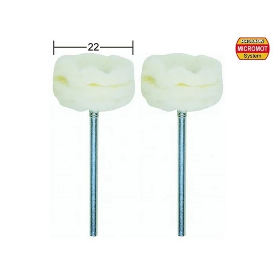 PRX-28299-Disques à polir en feutre, Ø 22mm, 2 pièces Proxxon