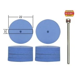Proxxon disc-shaped silicone polishers, Ø 22mm, 10 pieces