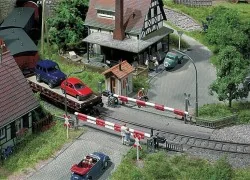 Faller 120172 Model Kit, Non-Motorized Level Crossing