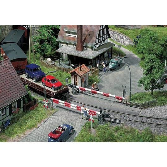 Faller_120172-Faller 120172 Model Kit, Non-Motorized Level Crossing