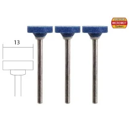 Corundum wheels, disc Ø 13mm (x3) Proxxon - PRX-28783