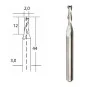 Fraise en métal dur Ø 2mm Proxxon Proxxon PRX-28759 - 1 PRX-28759-Fraise en métal dur Ø 2mm Proxxon - PRX-28759